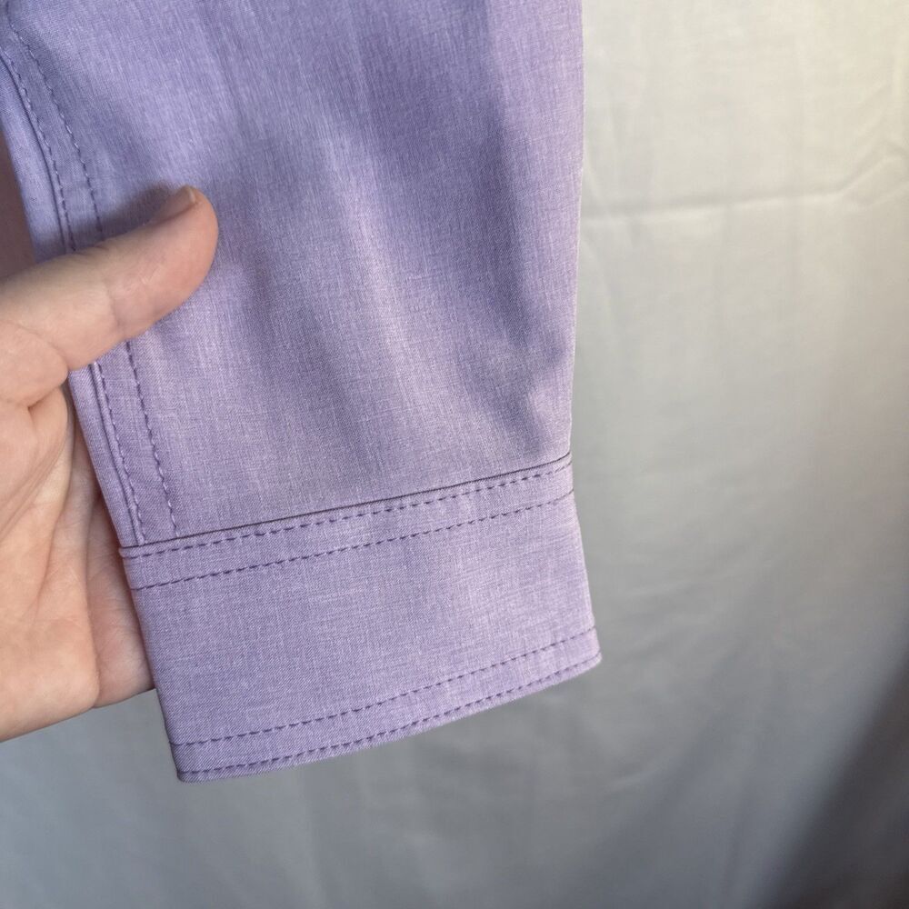 Dickies Temp IQ Women's Cooling Utility Long Sleeve Shirt Purple Snap Size XS - Picture 7 of 16